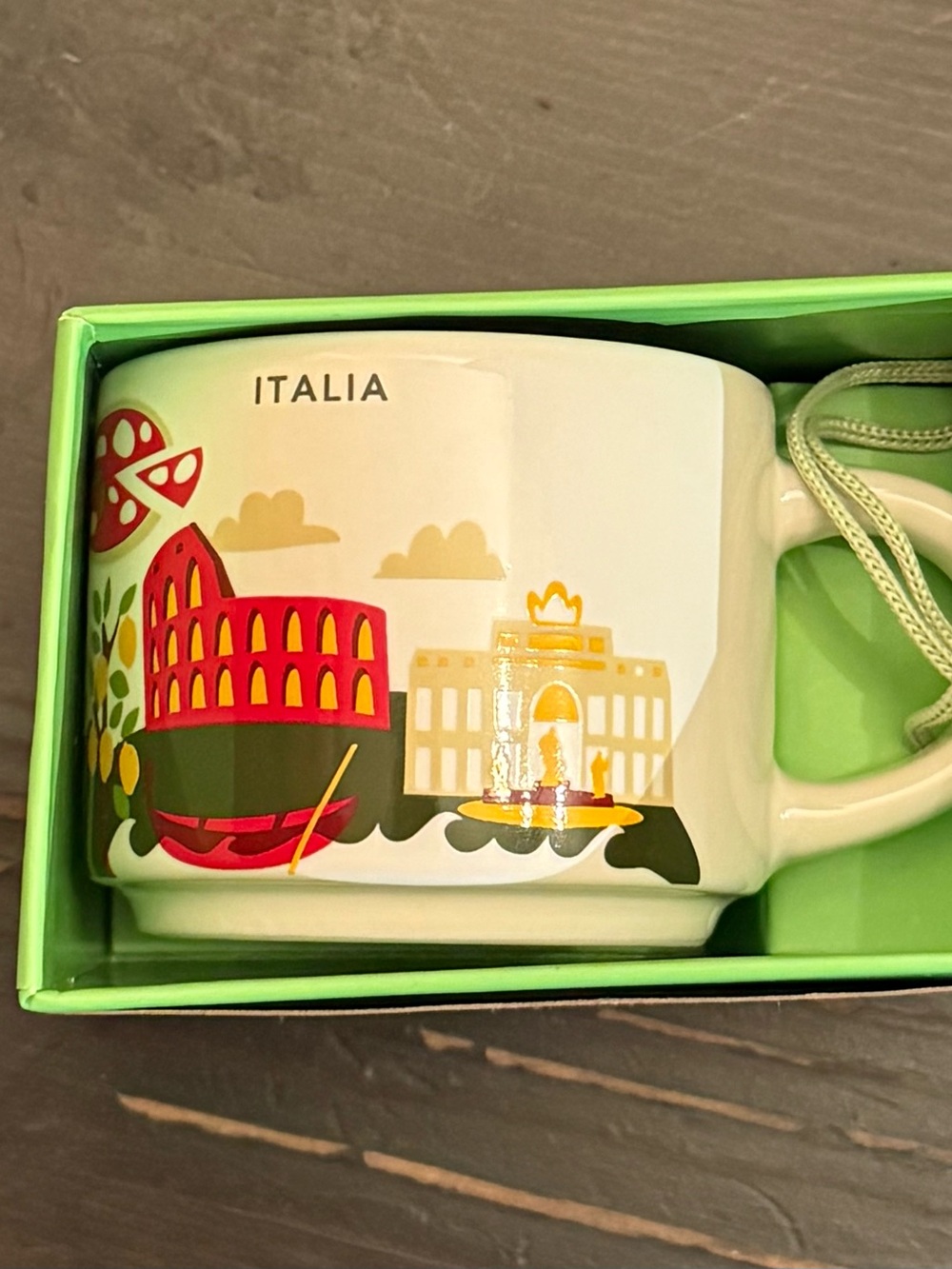 Starbucks Italia Ceramic Mug Ornament 2oz